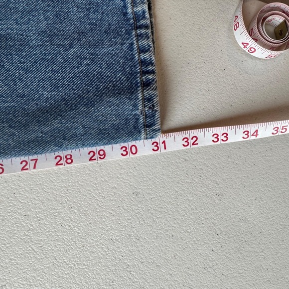 Vintage Gap Jeans Womens 10 Long Blue Medium Wash High Rise Tapered USA 90s - Picture 4 of 8